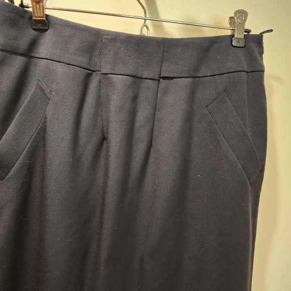 LAFAYETTE 148 Black Wool  Knee Length Skirt  size 10 - Picture 4 of 14